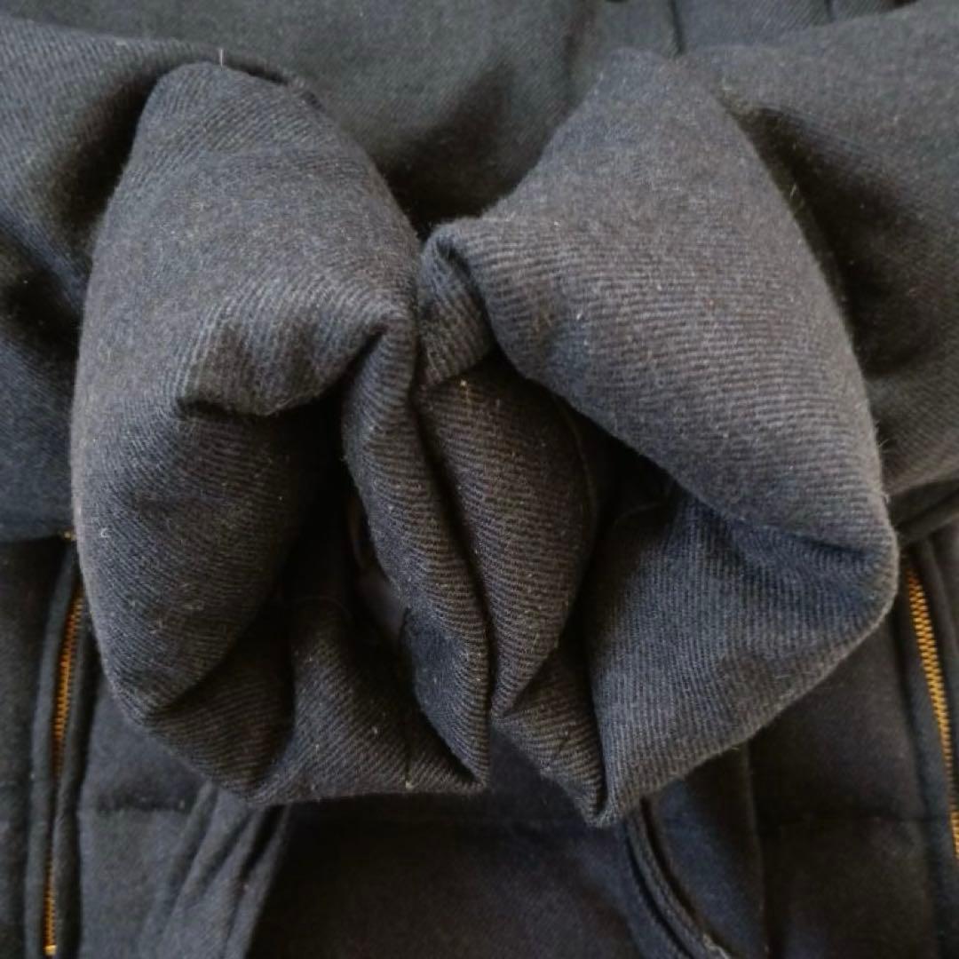 美品✨シップス 高級 シルク カシミヤ ショールカラー ダウンコート M 紺