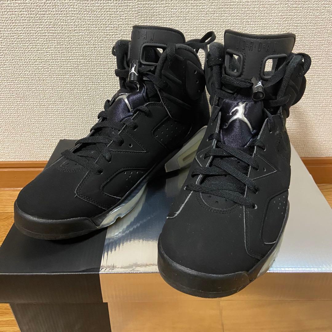 靴 NIKE Air Jordan 6 RETRO BLACK 27.5cm