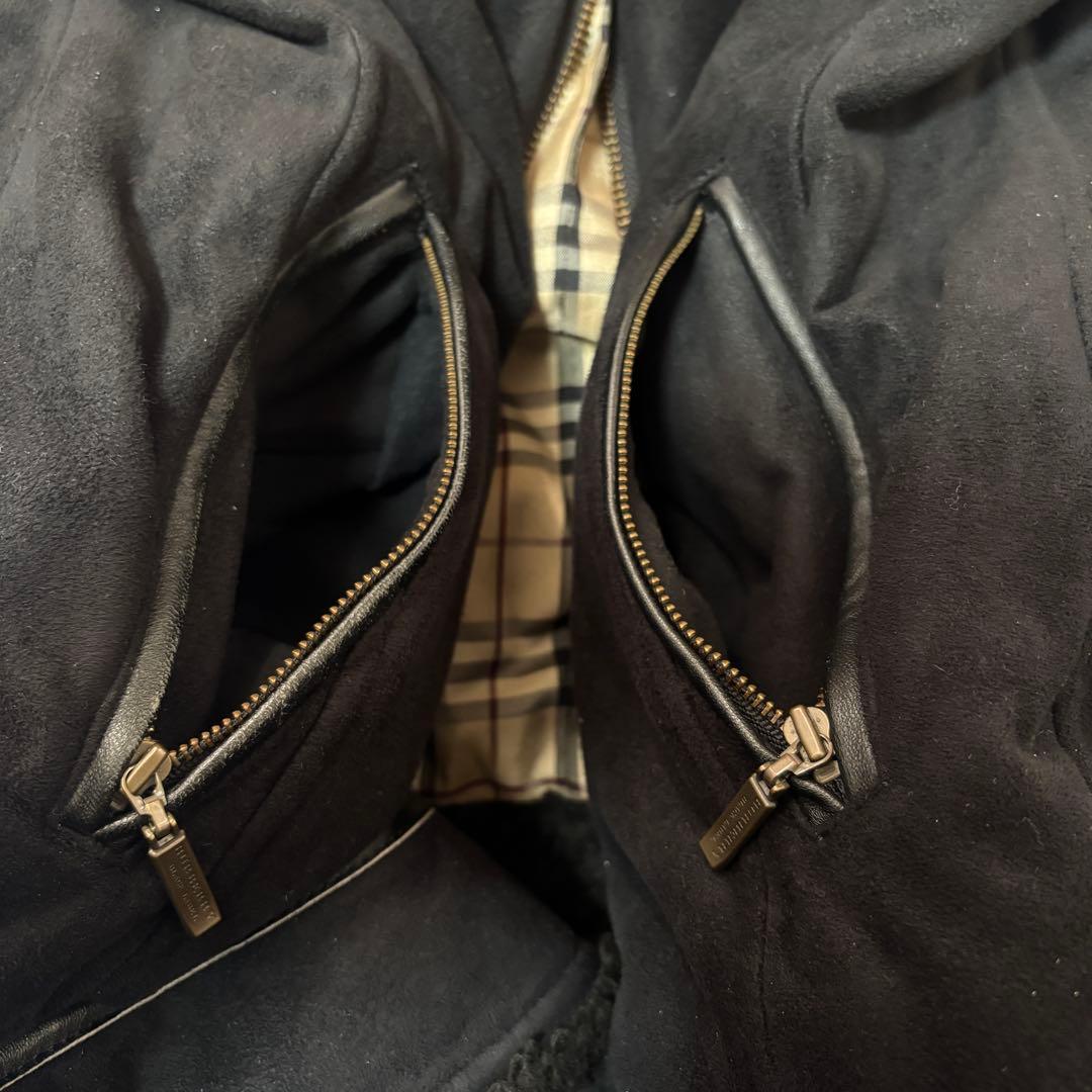 リョウ！入手困難▲バーバリーブラックレーベル ムートン ジャケット コート