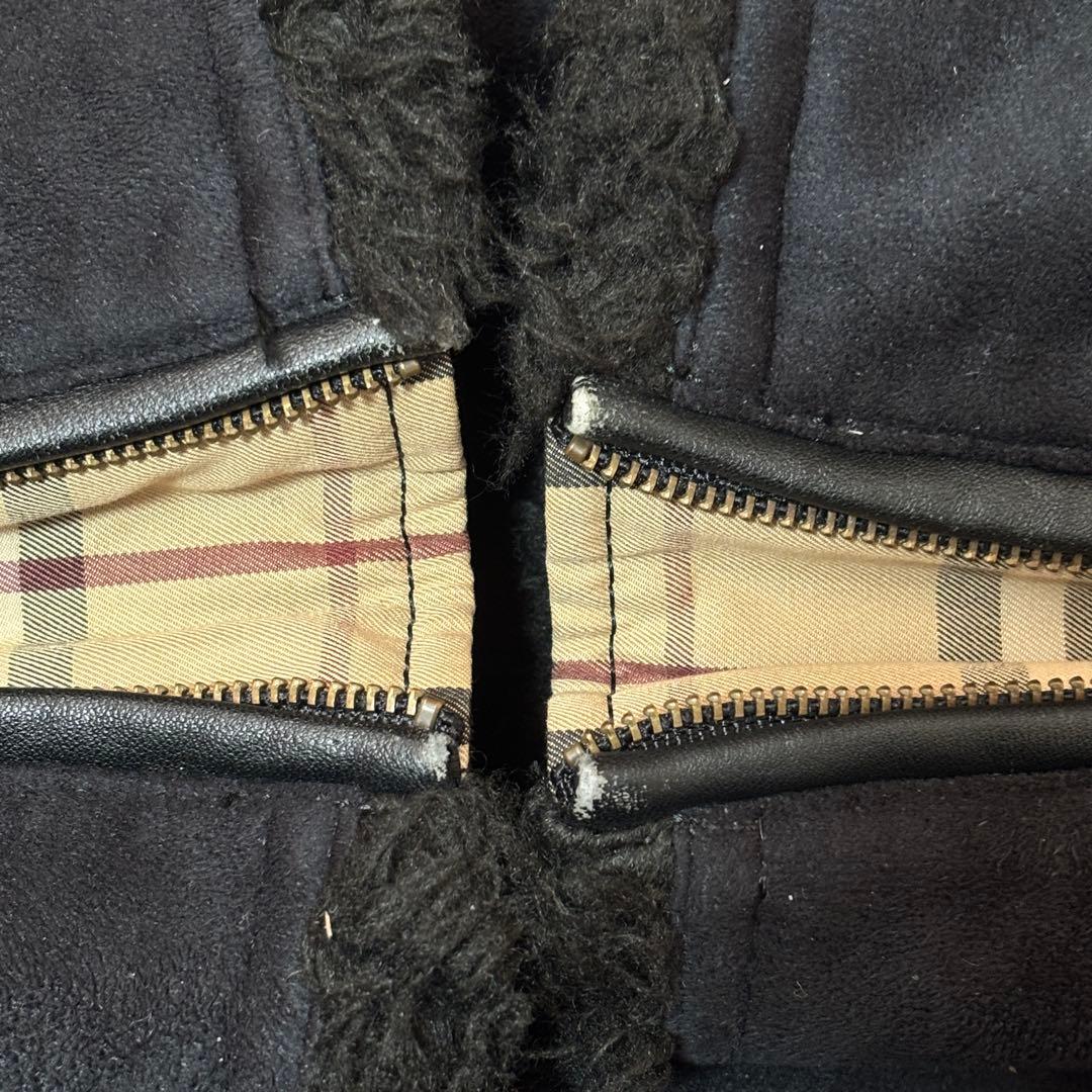 リョウ！入手困難▲バーバリーブラックレーベル ムートン ジャケット コート