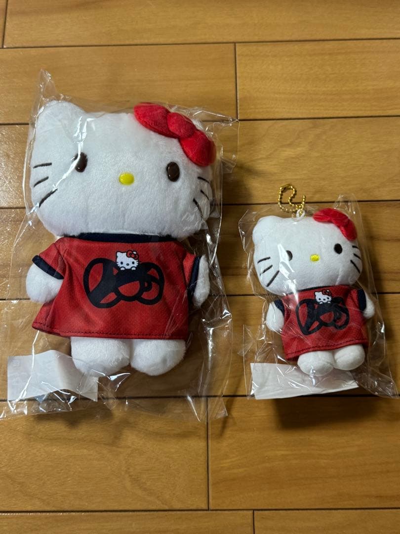 【ハローキティ】Jリーグ✖️KT コラボ　ぬいぐるみセット　鹿島アントラーズ