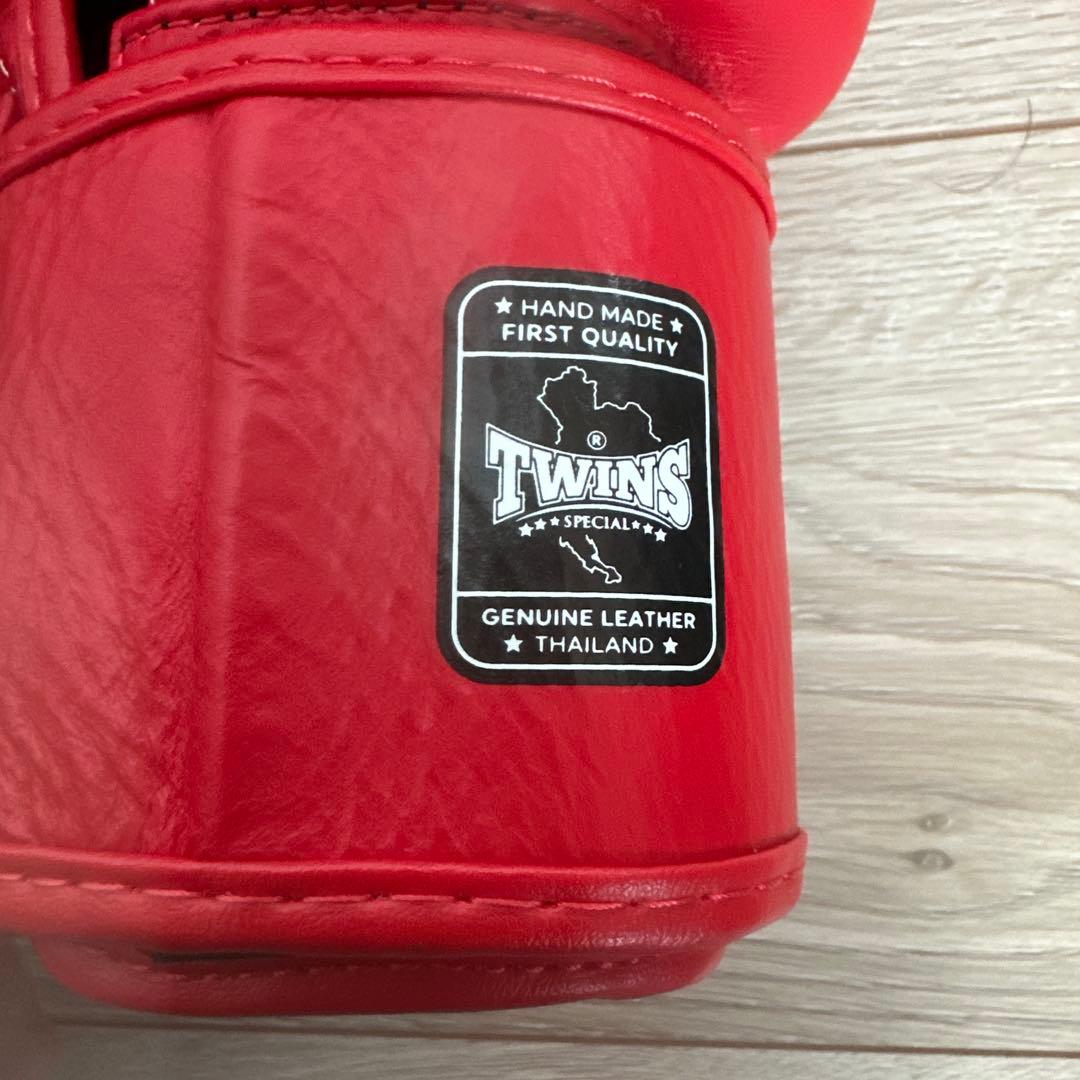 TWINS SPECIAL レザー ボクシンググローブ 12oz レッド