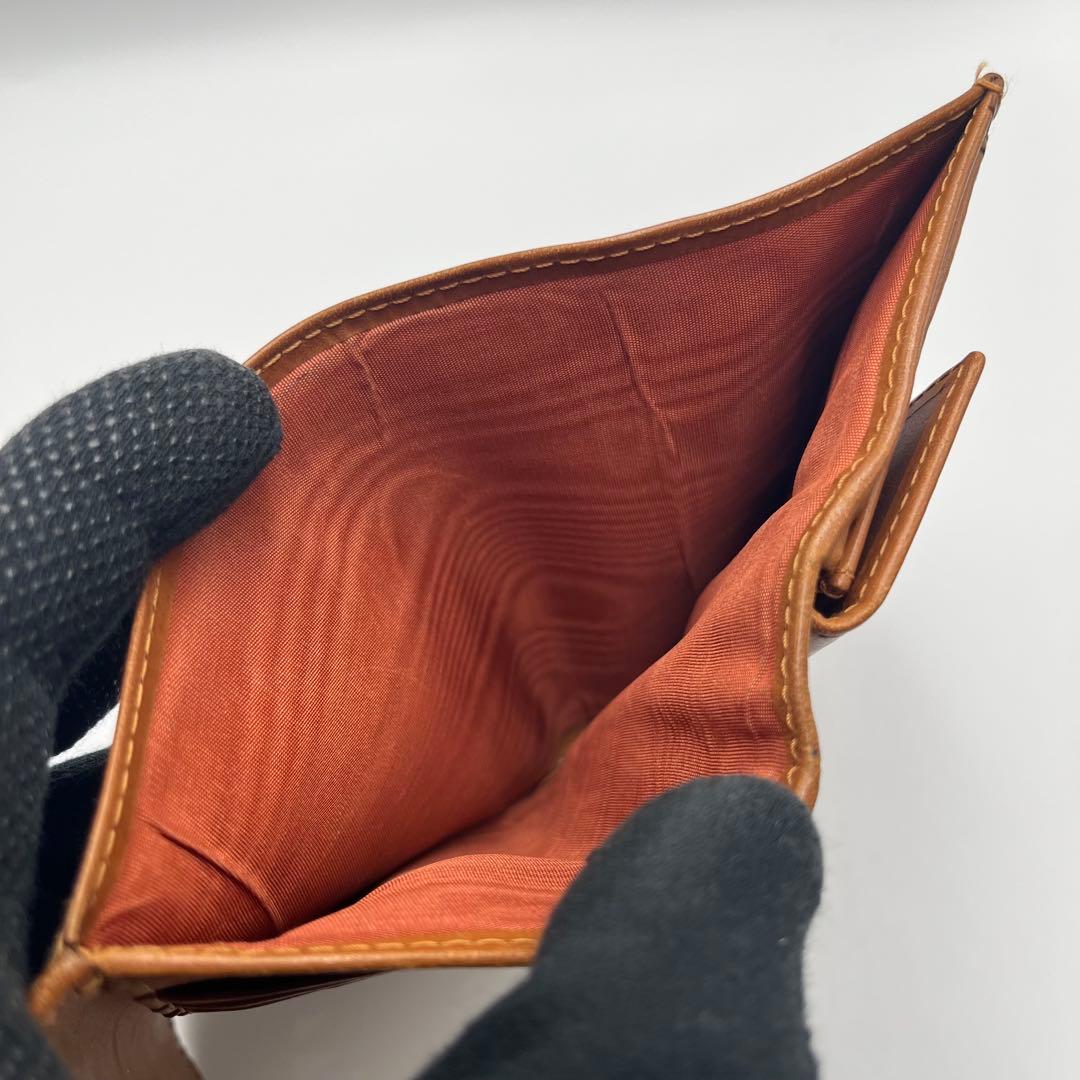 希少 Whitehouse Cox 三つ折り財布 ブラウン ブライドルレザー