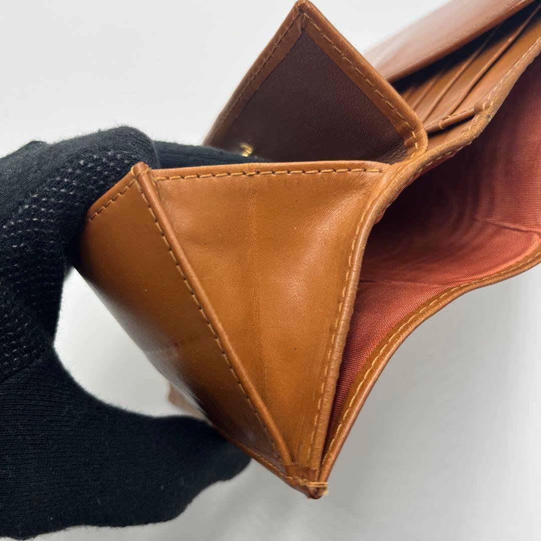 希少 Whitehouse Cox 三つ折り財布 ブラウン ブライドルレザー