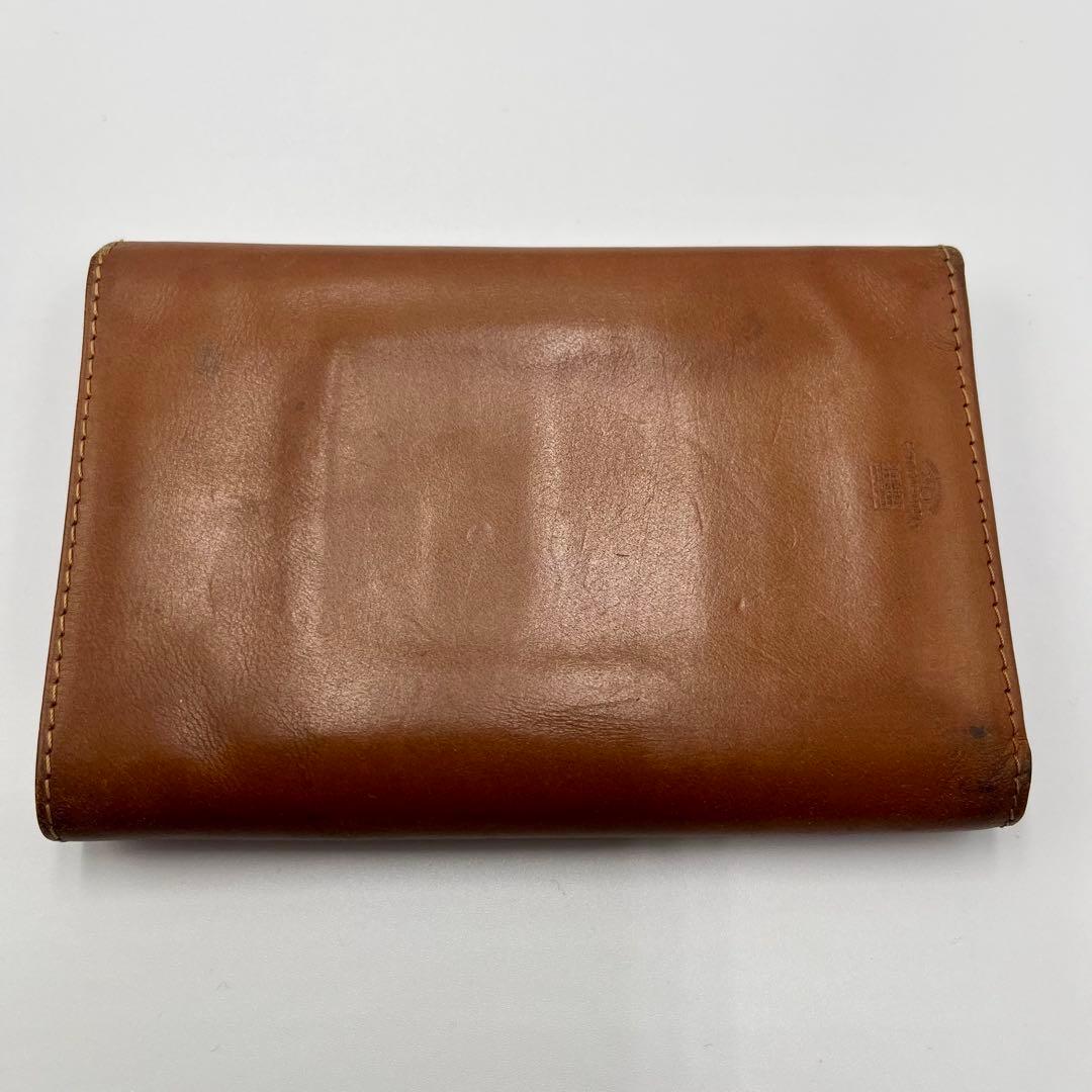 希少 Whitehouse Cox 三つ折り財布 ブラウン ブライドルレザー