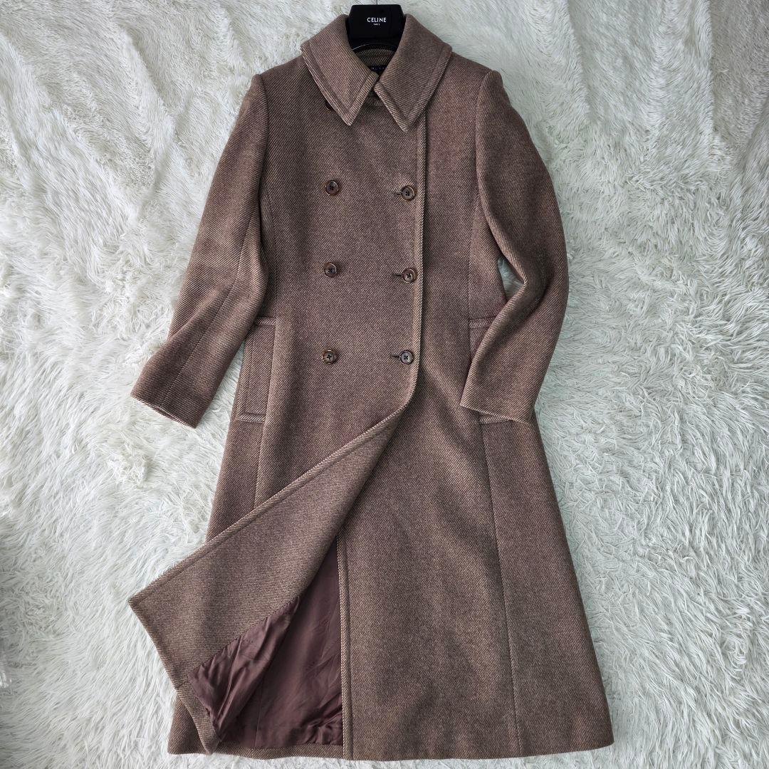 【アンゴラブレンド】ラルフローレン ダブルブレスト ロング チェスターコート 9