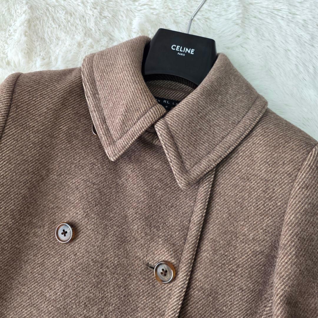 【アンゴラブレンド】ラルフローレン ダブルブレスト ロング チェスターコート 9