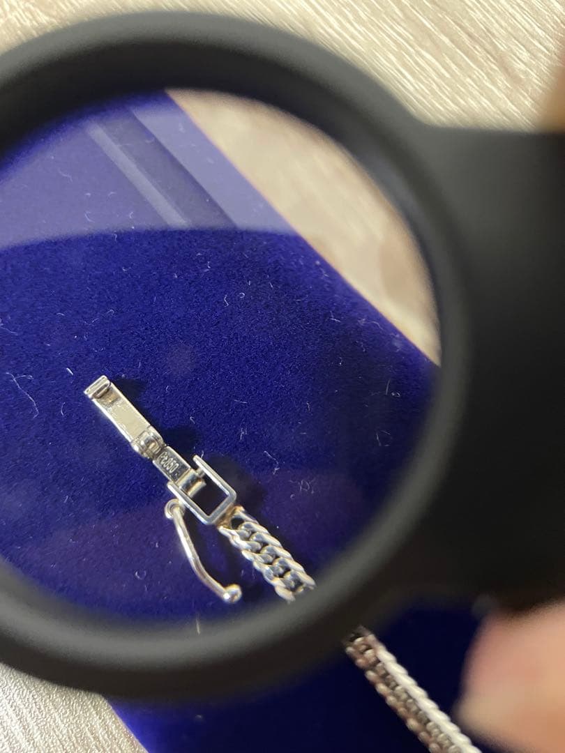 Pt850 喜平ネックレス 6面ダブル 11g 45cm 造幣局刻印