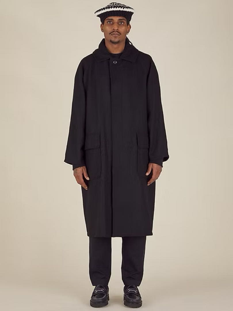 【23AW】NICHOLAS DALEY BIG MAC COAT BLACK