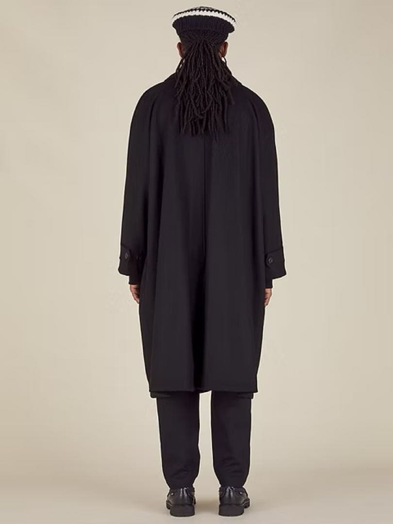 【23AW】NICHOLAS DALEY BIG MAC COAT BLACK
