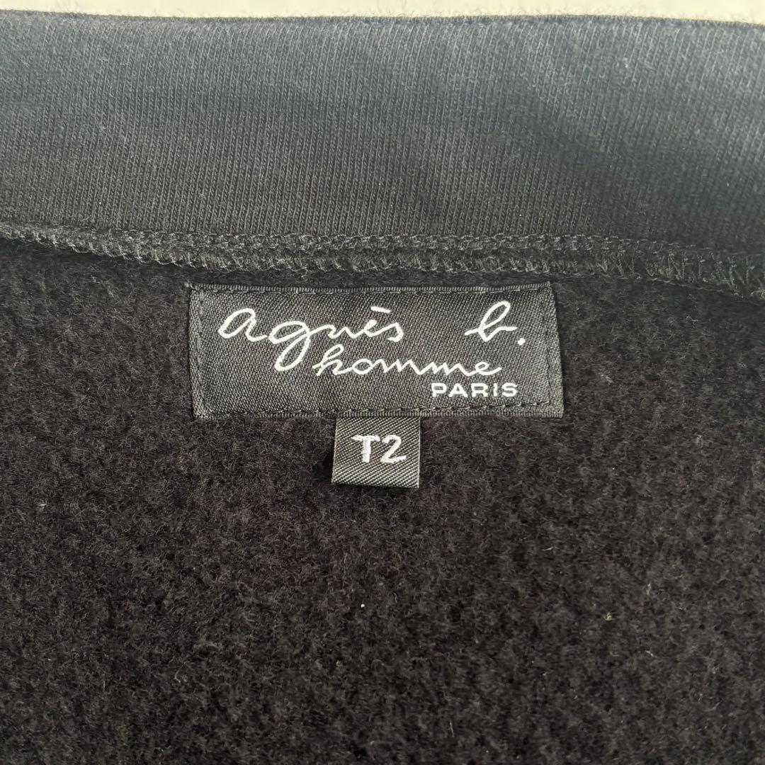 アニエスベー オム プレッション カーディガン 黒ボタン オールブラック