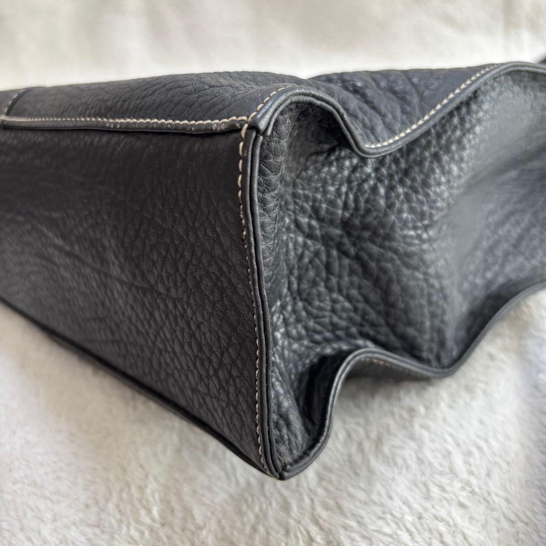 ✨美品✨ BURBERRY バーバリー レザー トートバッグ ブラック 黒 本革