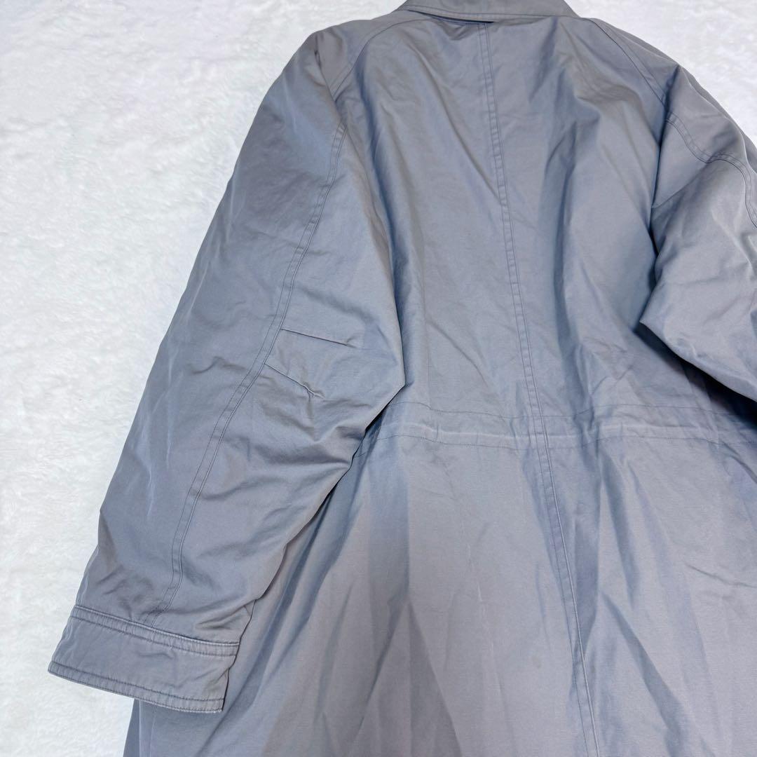 美品✨バーバリーズ　ステンカラーコート　ノバチェック　ライナー付き　グレー M