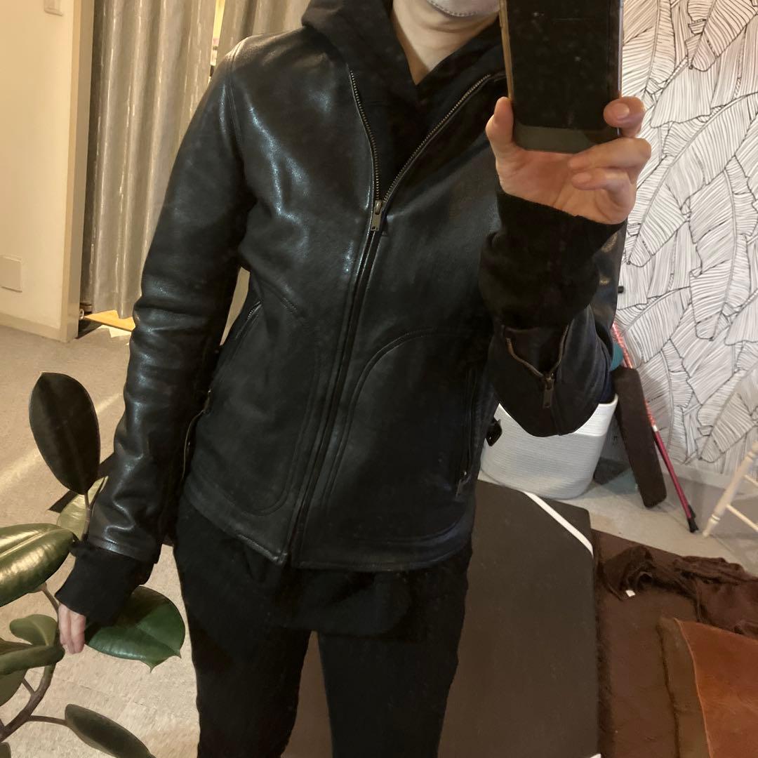 ヒステリックグラマー ライダースジャケット レザージャケット シングル 山羊革