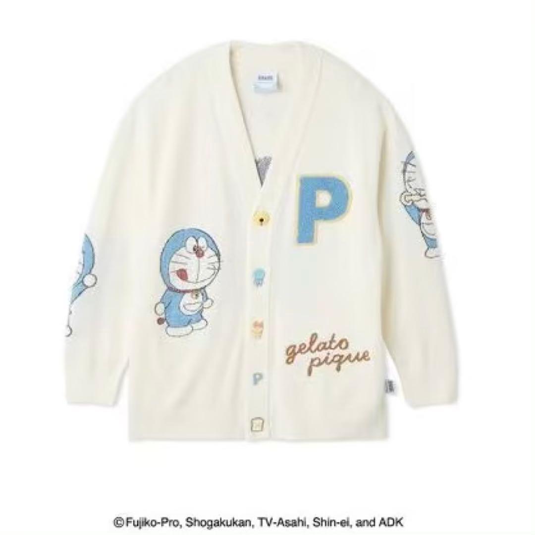新品/ジェラピケ【ドラえもん】おはようおやすみカーディガン【ユニセックス】Ｍ－Ｌ
