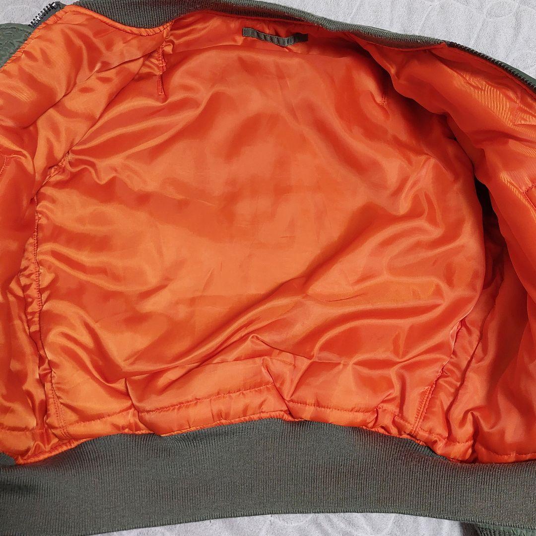 AVIREX リバーシブルMA-1 中綿ジャケット カーキ オレンジ