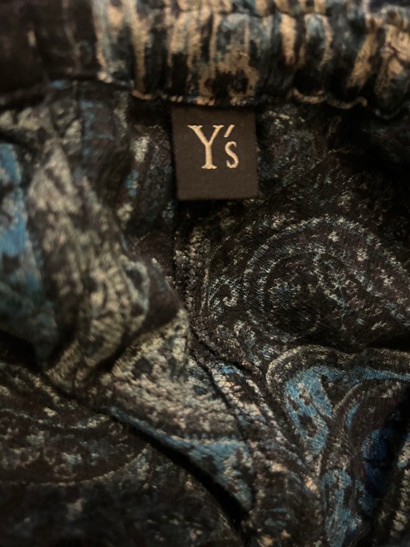 Y's 23SS アンティーク ジャガードプリント ワイドパンツ