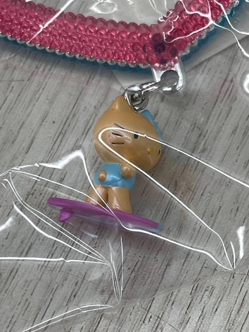 希少 当時物 キティ 夏休み海バージョン ミニバックマスコット 6種 04年