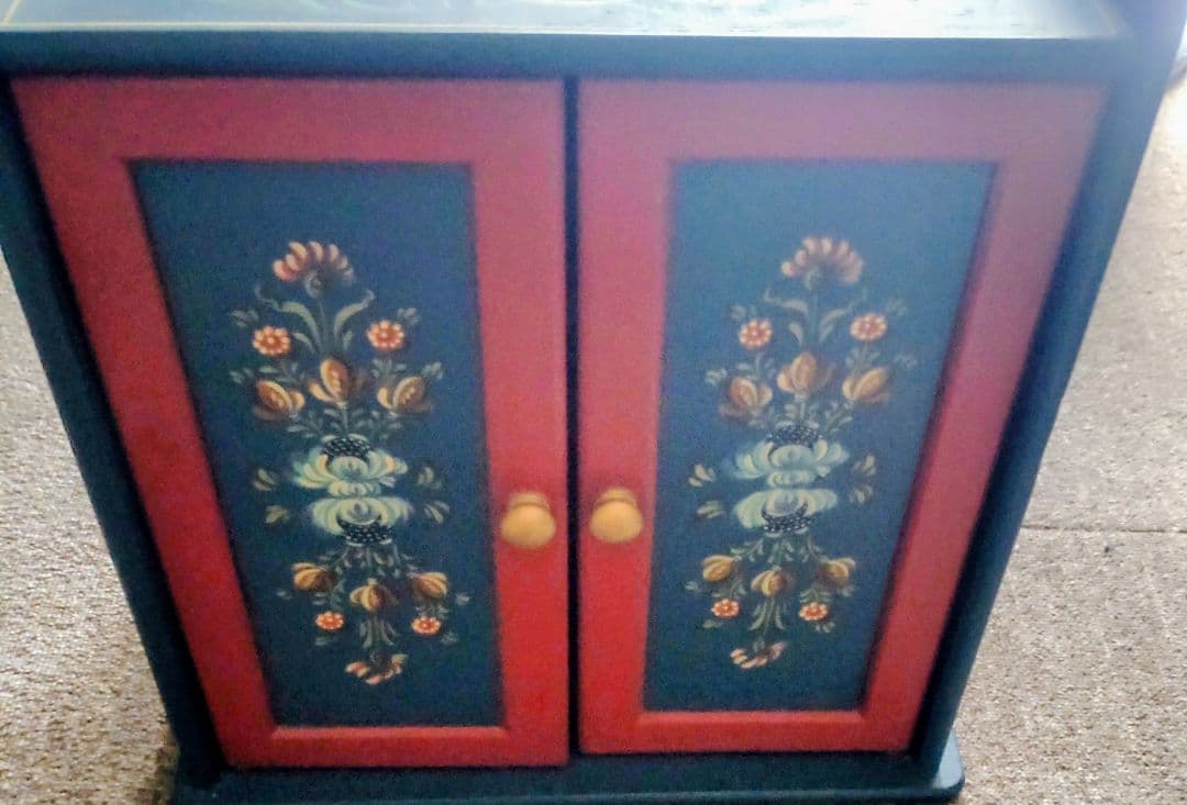 ト一ルペイント3段木製小物収納ボックス