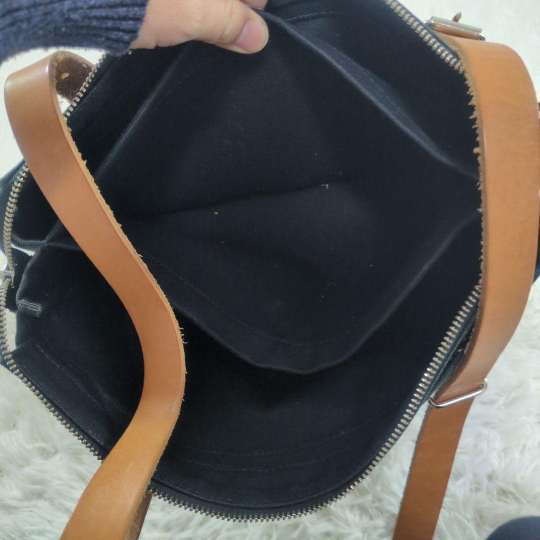 美品 マリメッコ　eppu バックパック トート レザー×キャンバス 2way