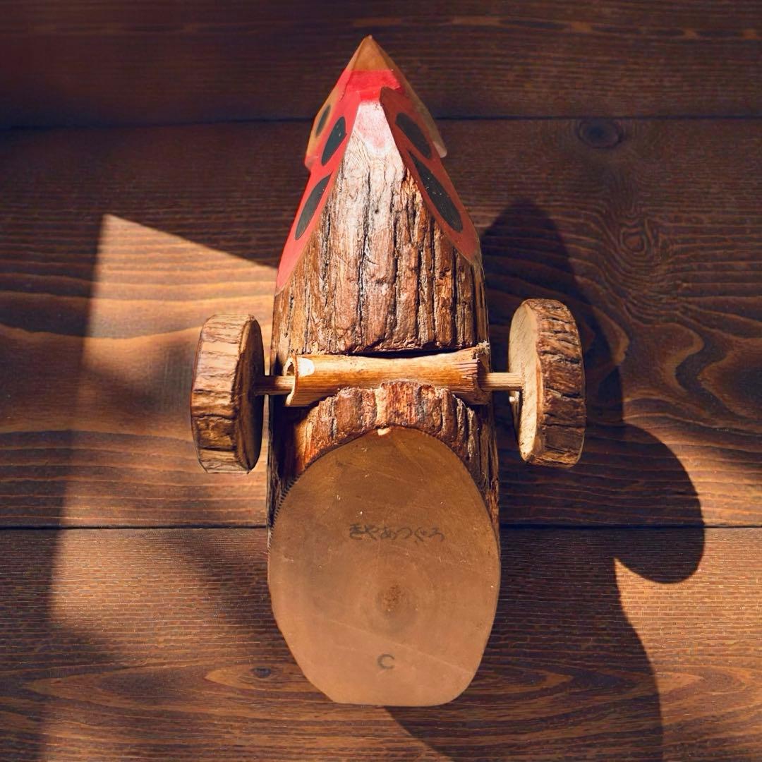 佐賀県廃絶郷土玩具 杵島山（きしまやま）一刀彫り・きゃつぐろC・新里真紗生 民藝