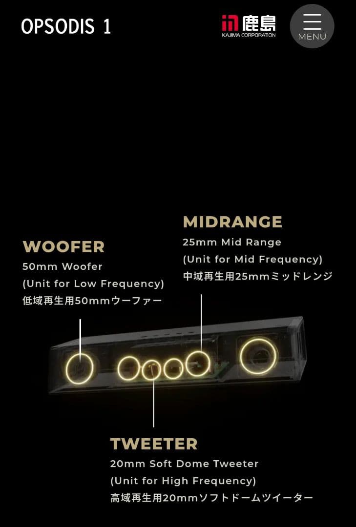 OPSODIS アクティブスピーカー OPSODIS 1