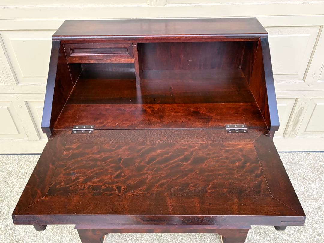 【希少】松本民芸家具 #66型 高山式ライティングビューロー 無垢材