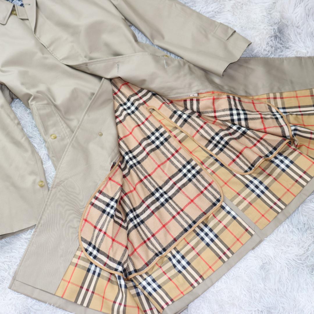 タグ付き✨バーバリーロンドン✨ライナー付　ステンカラーコート　ノバチェック１８０