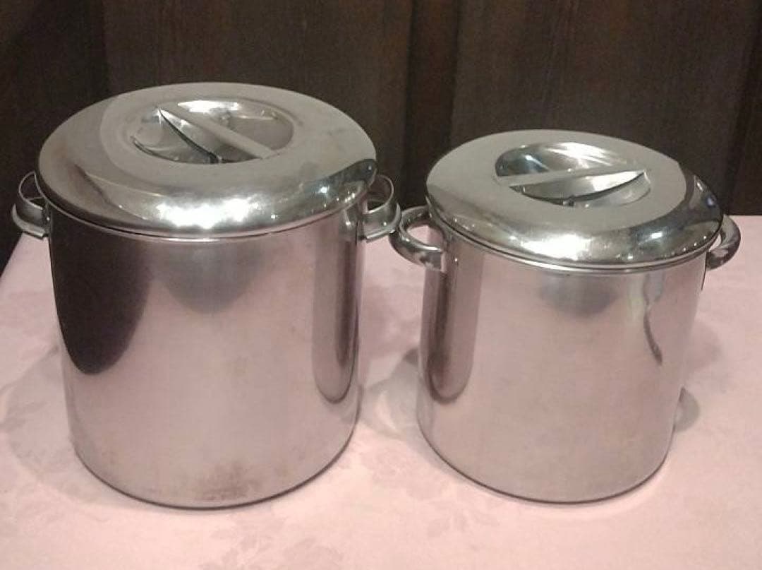 TRADE MARK18−8ステンレス　キッチンポット 2個セット