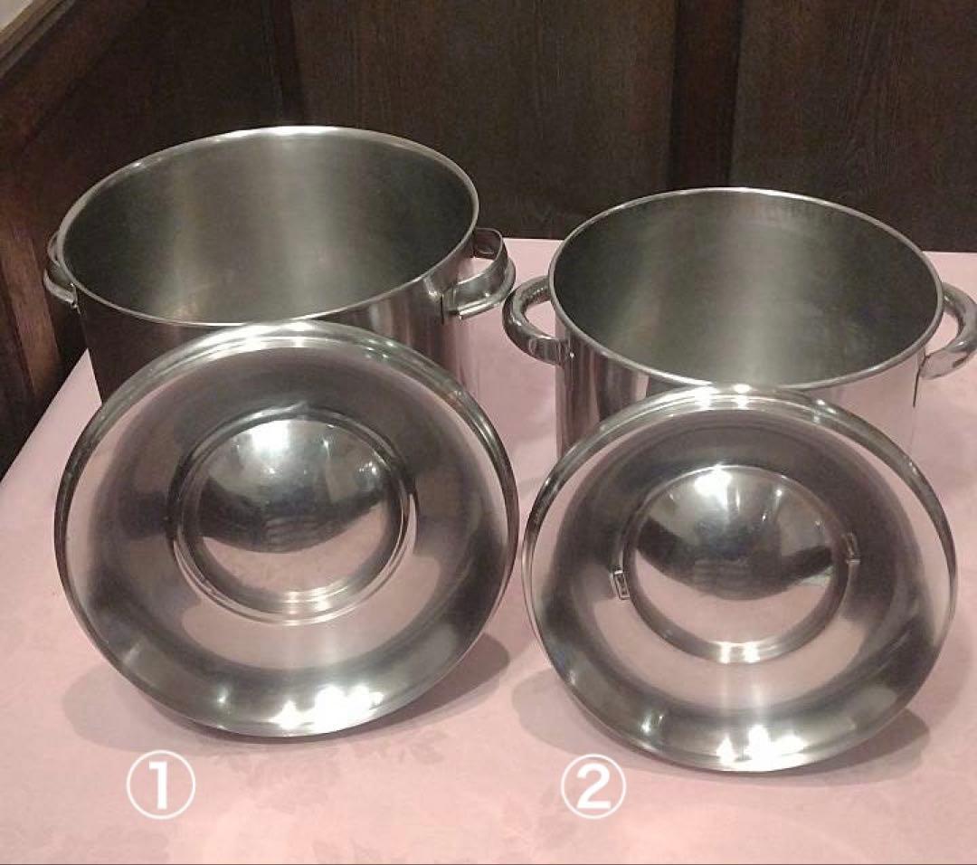 TRADE MARK18−8ステンレス　キッチンポット 2個セット