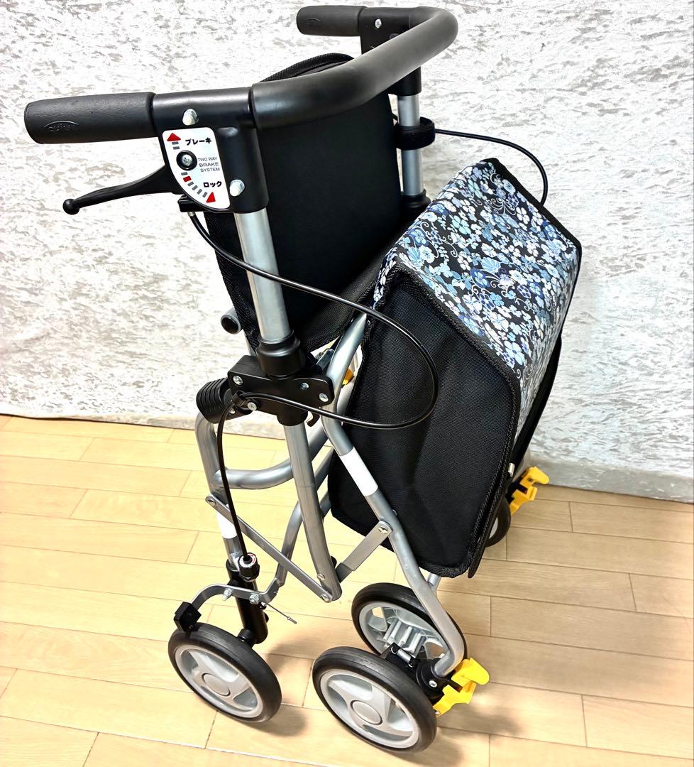 島製作所 たためる 座れるシルバーカー シンフォニースリムSP 取扱説明書有