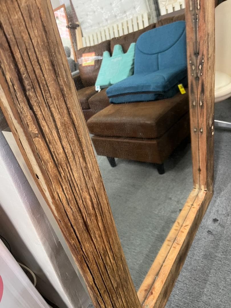 ジャーナルスタンダードファニチャー　大型ミラー　BREDA　MIRROR　天然木