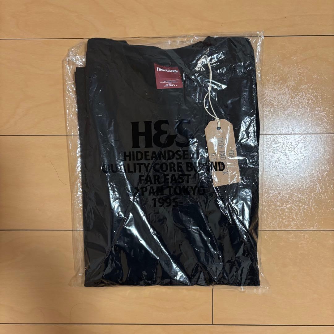 25AW ハイドアンドシーク 30周年ロンT 黒青L新品 キムタク