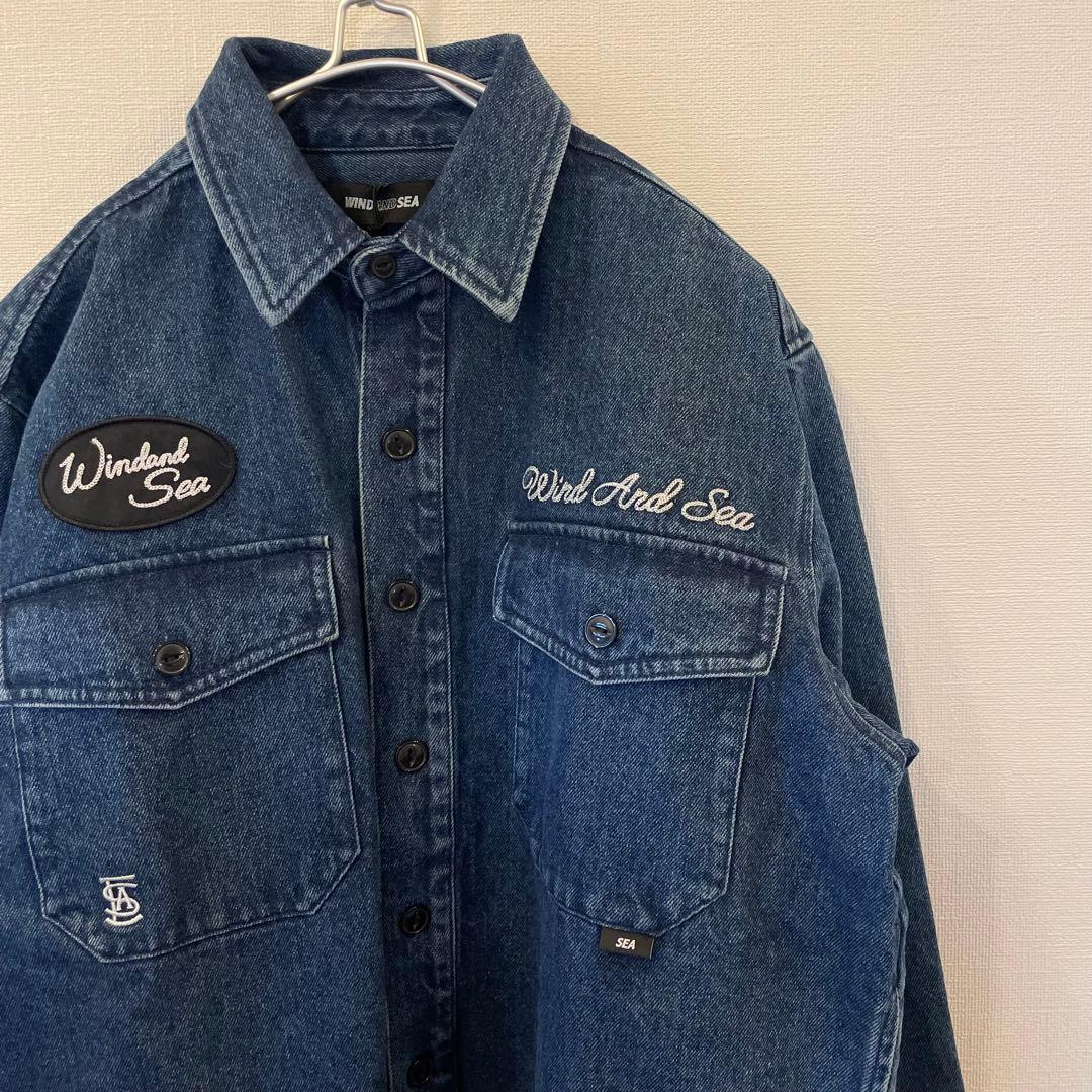 WIND AND SEA WORKER SHIRT DENIM ウィンダンシー