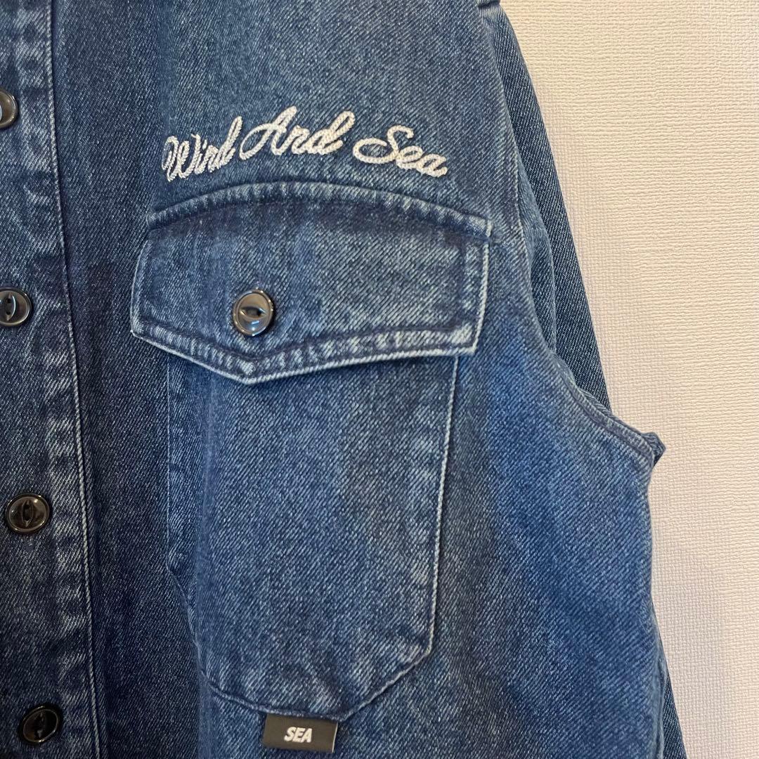 WIND AND SEA WORKER SHIRT DENIM ウィンダンシー