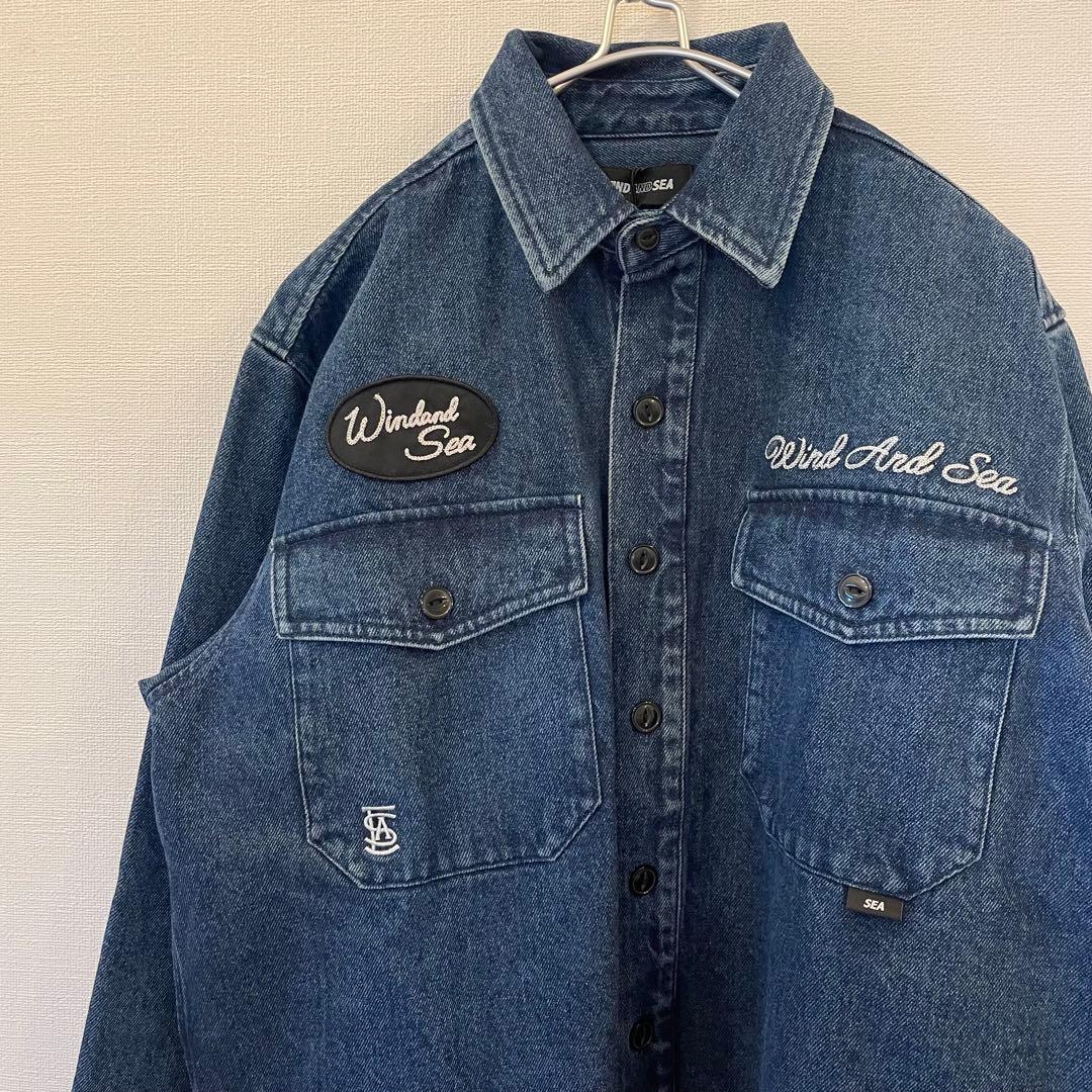 WIND AND SEA WORKER SHIRT DENIM ウィンダンシー