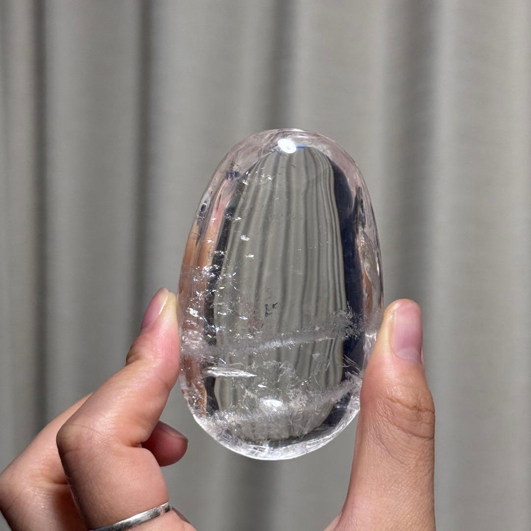 高品質　クリアクォーツ　握り石139.5g 浄化　NO.218