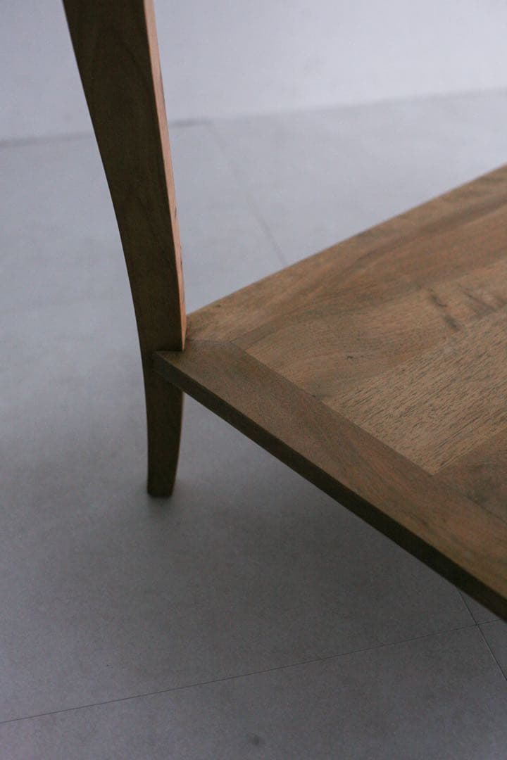 フランス　サイドテーブル　ダイニングテーブル　　無垢材　ブロカント　古家具