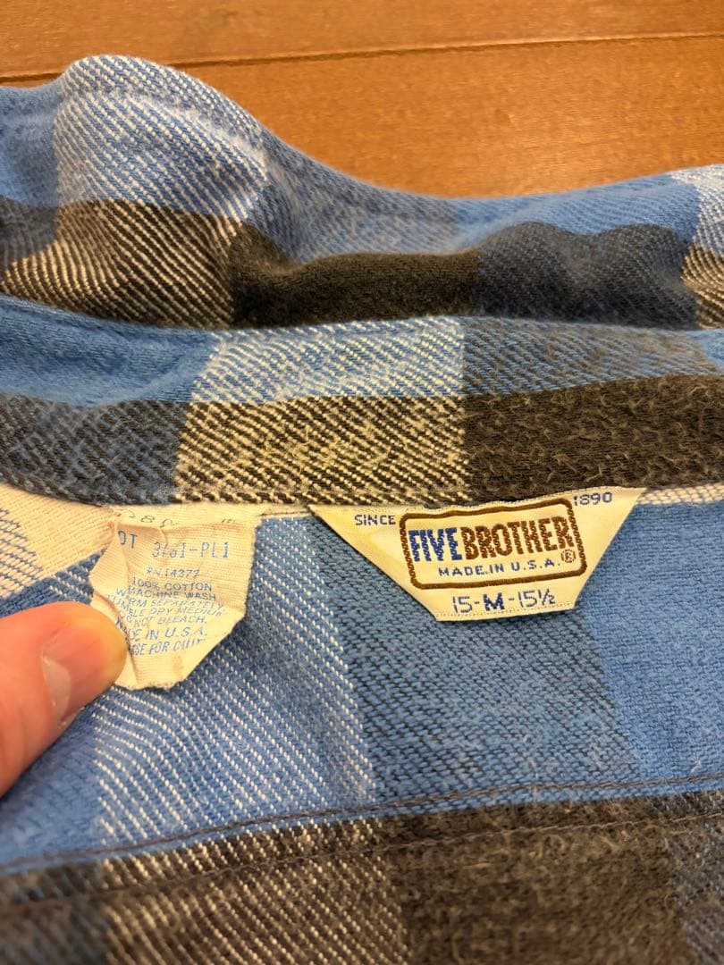 FIVE BROTHER ブロックチェックM