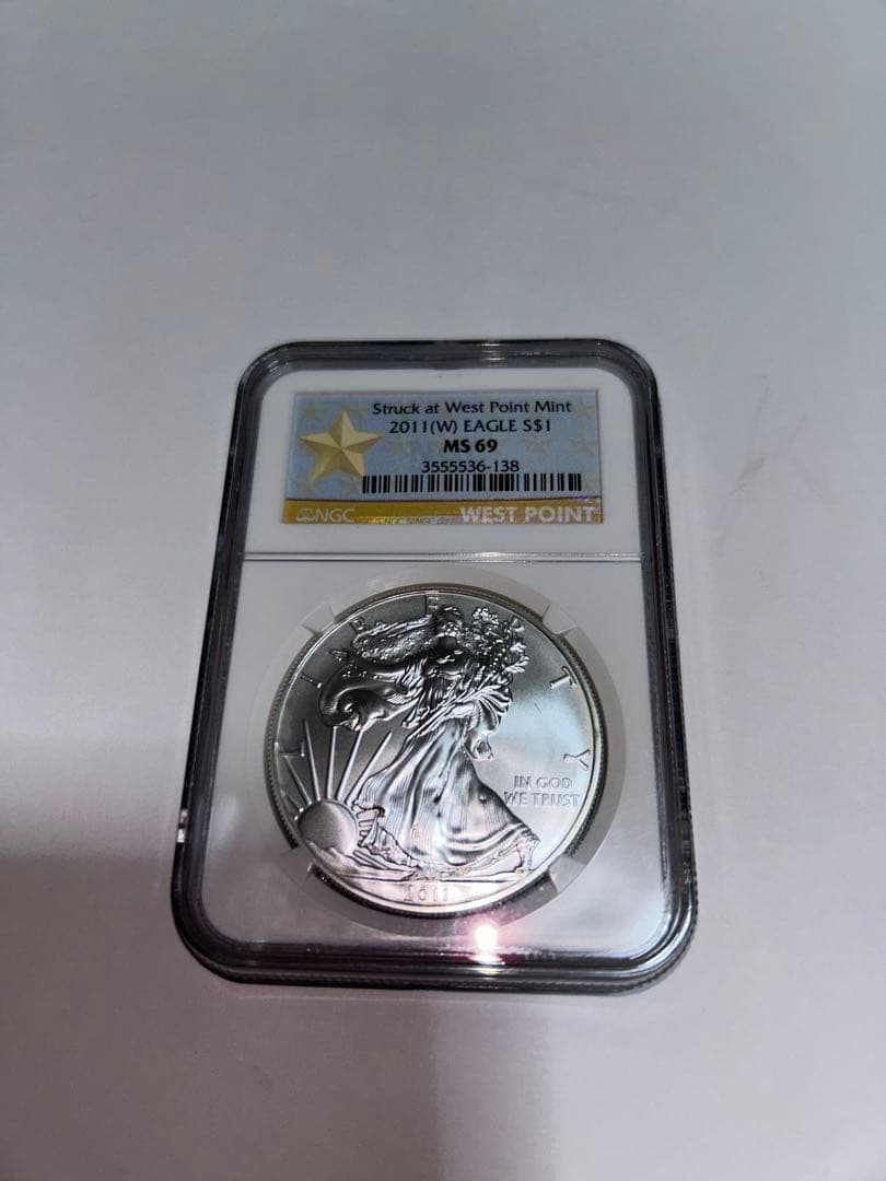 2011 W EAGLE 銀貨 MS 69 NGC認証