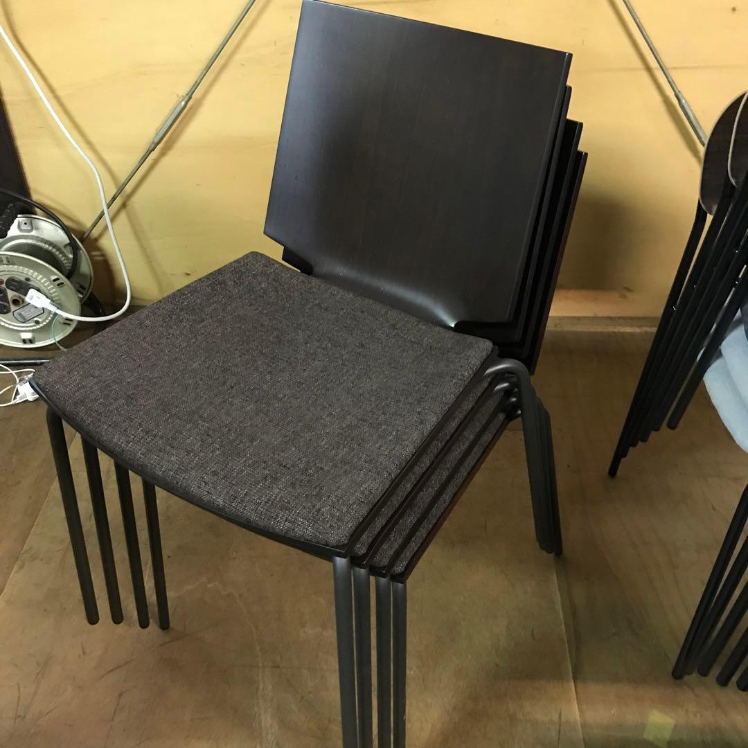【展示品 2024年製】4脚セット　内田洋行　Hazel　スタッキングチェア