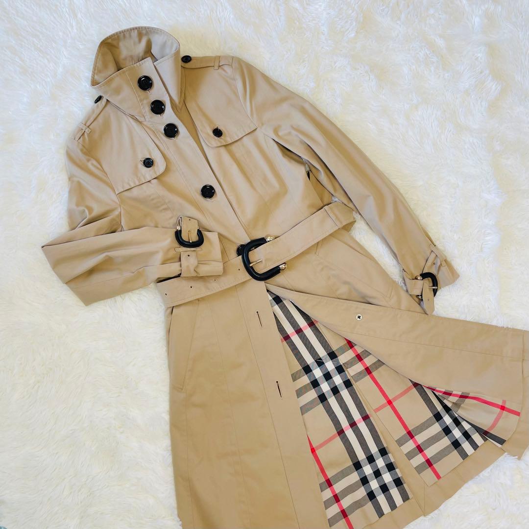 希少❗️BURBERRY LONDONスタンドカラー ツーウェイ トレンチコート