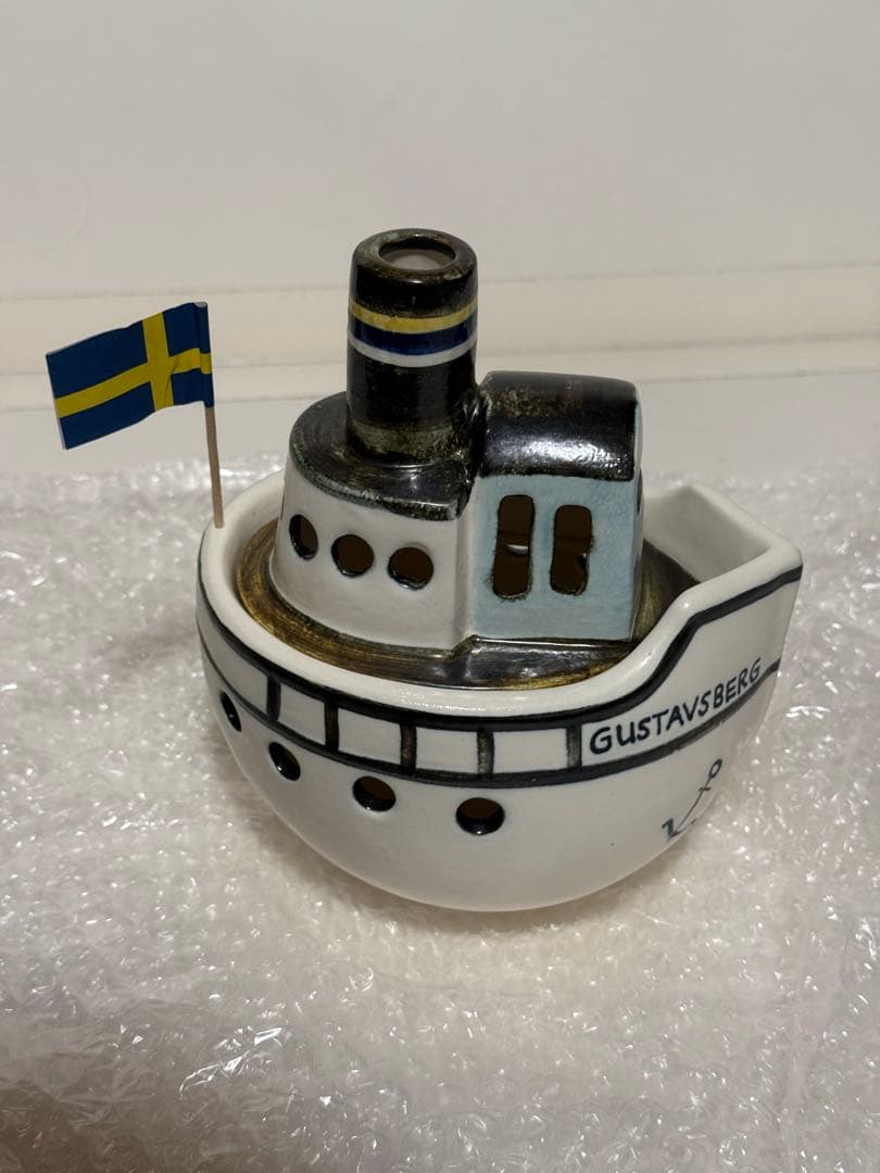 新品　リサラーソン　グスタフスベリ　ボート　陶器　船　置物