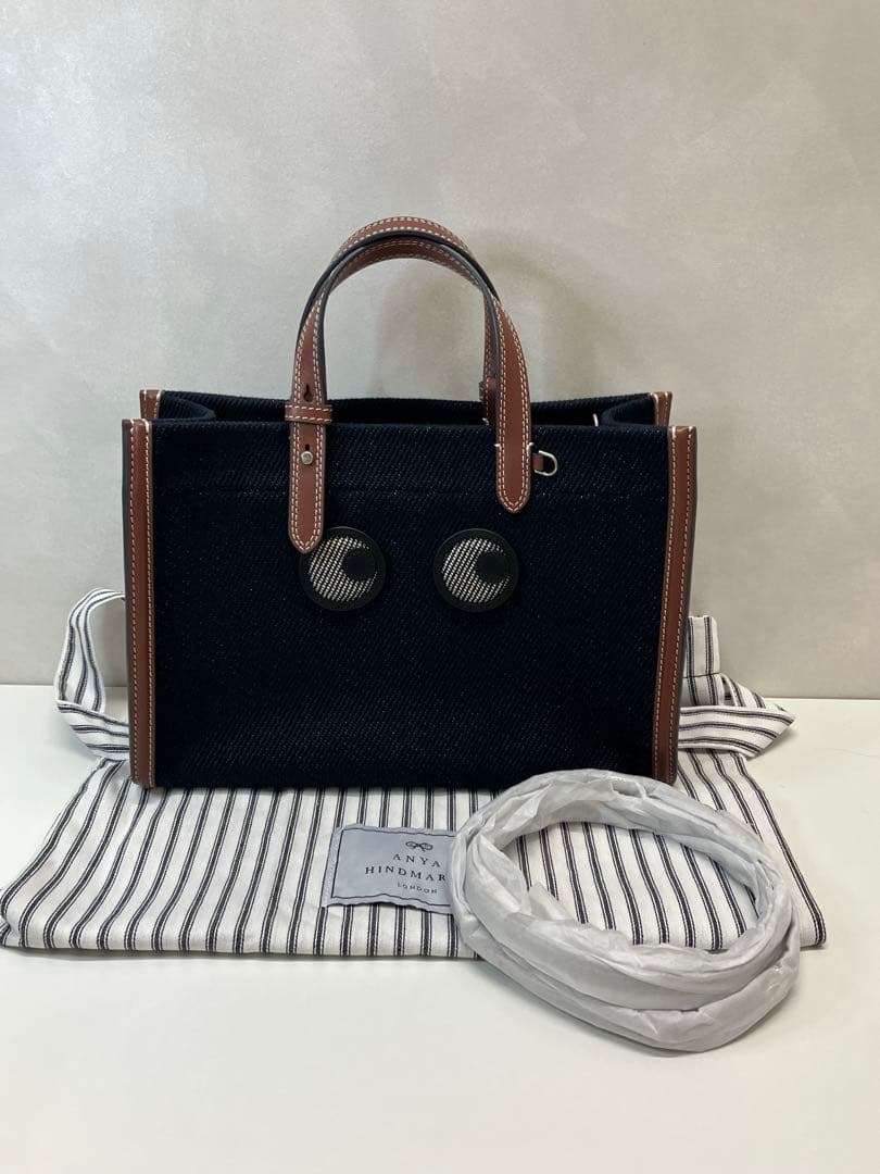 アニヤハインドマーチ 2WAYトート ハンドバッグ アイズ 【A416】