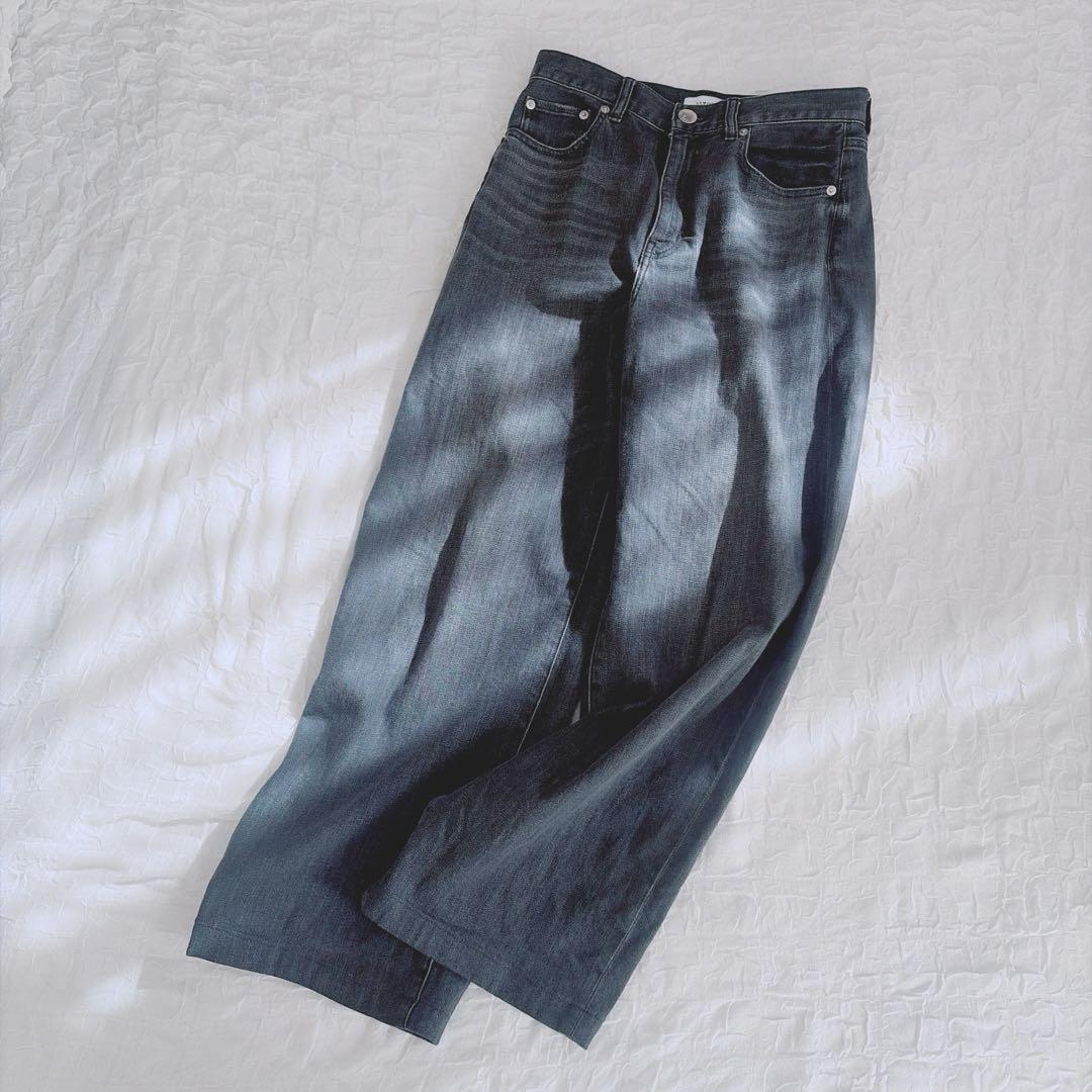 【23区デニム】美品✨2025 洗える ストレッチ ワイドパンツ 滝沢眞規子さん