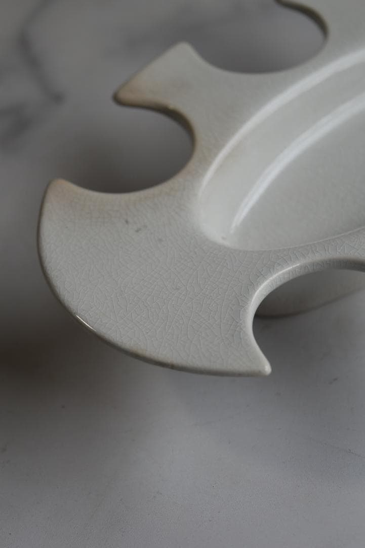 珍品　フランス19世紀　白釉　卵の器　美品　古道具坂田