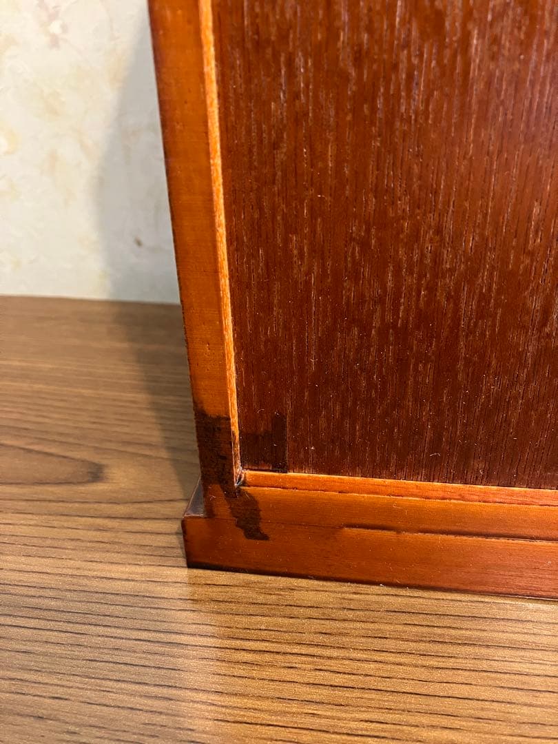 広葉 三段四ッ引　タンス　小物入れ　書類　和風　レトロ