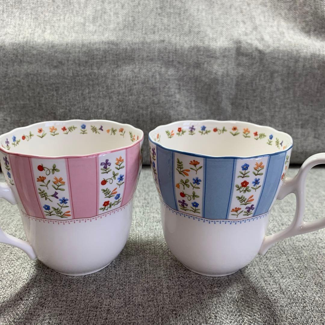 ノリタケ　トゥルーラブ　カレー皿　マグカップ　ピンク　ブルー　パスタ　シチュー