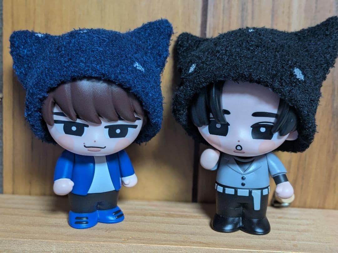 ☆ジィー☆【スノソフビ】もこもこ猫耳帽/たれみみセット