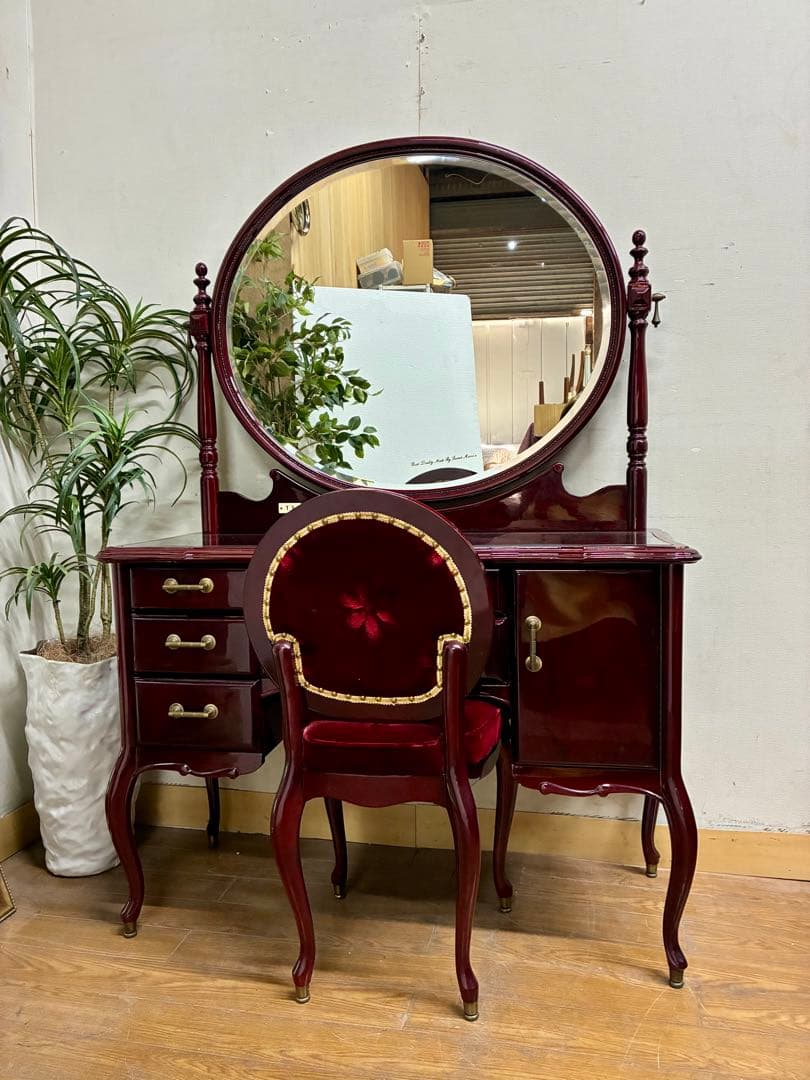 管461☆フランスミラー☆アンティーク☆ヨーロピアンスタイル☆ドレッサー